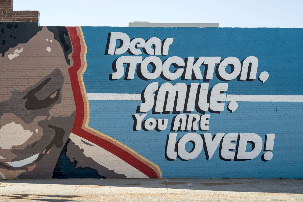Dear Stockton sign, Stockton 